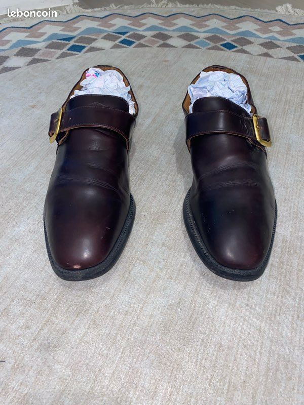 Chaussures Church's Westbury à Boucle - Cuir Noir, Pointure 41/42 (EU), Style Brogue élégant, Occasion