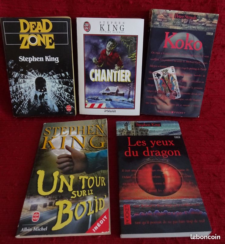 Lot De 3 Livres Stephen King - Bazaar Et Carrie - J'ai Lu 1991 - Poche