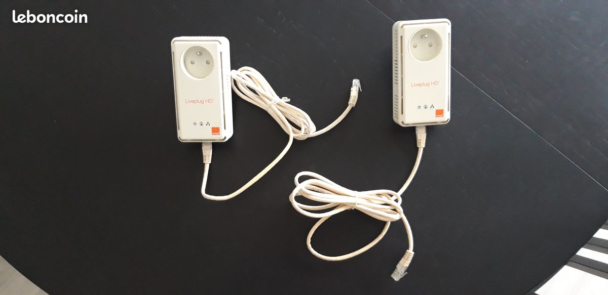 Kit 2 prises CPL Orange Liveplug HD+ 500 Mbps - Neuf sous blister