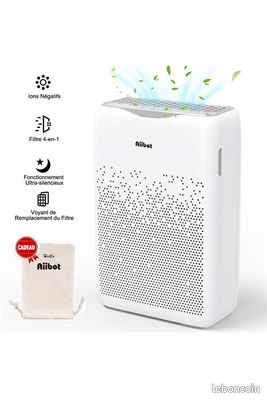 Aiibot Purificateur d'Air Maison, Véritable HEPA H13, 80 M2, Élimine la