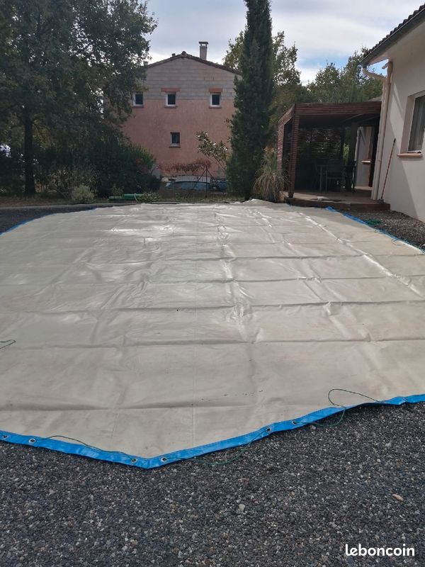 Bâche hivernage et sécurité piscine 10x5 (image 3)