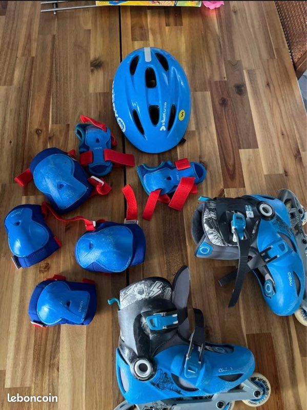 Rollers enfant + casque protection (pointure 34/36) (image 2)