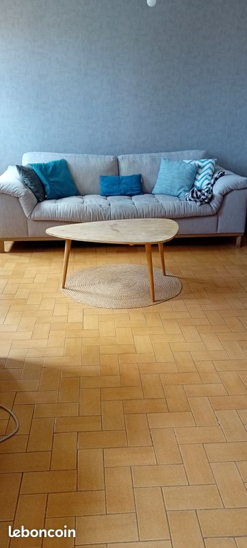 Joli canapé gris clair, spacieux, trois places et bon état général. Assise très confortable (image 1)