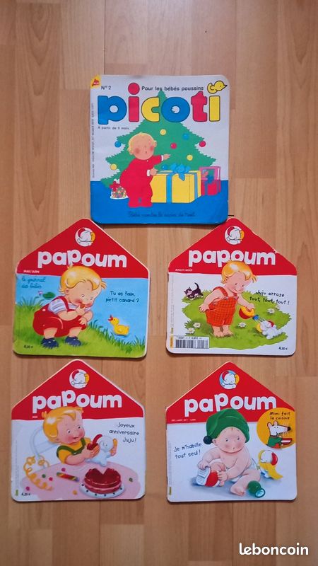 Papoum. Picoti. Lot de 5 numéros. Livres pour tout-petits (image 1)