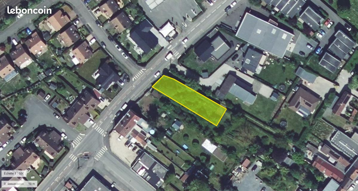 Terrain constructible 560 m² · à Wavrin · 129 000 €