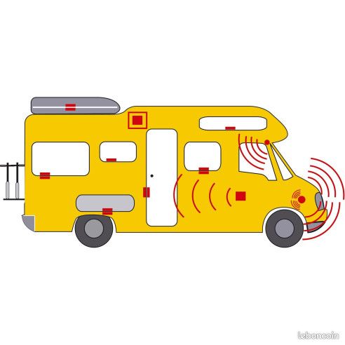 DETECTEUR DE GAZ MAGICSAFE 12/24V CAMPING CAR - Détecteur alarme gaz