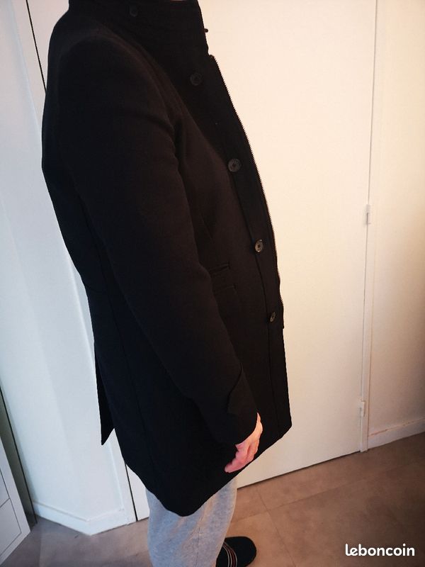 Manteau homme Izac, coton laine doublé polyester taille XL (image 3)