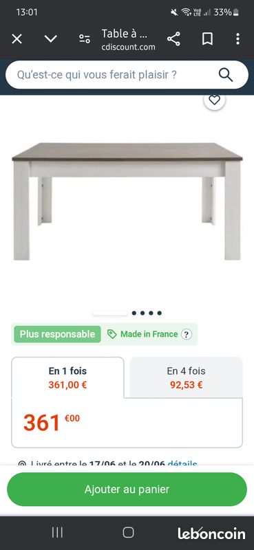 Table extensible (image 1)