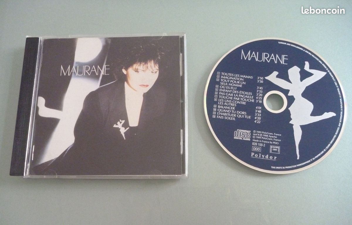MAURANE Album 12 titres, musique variété française - CD C. NEUF (image 1)