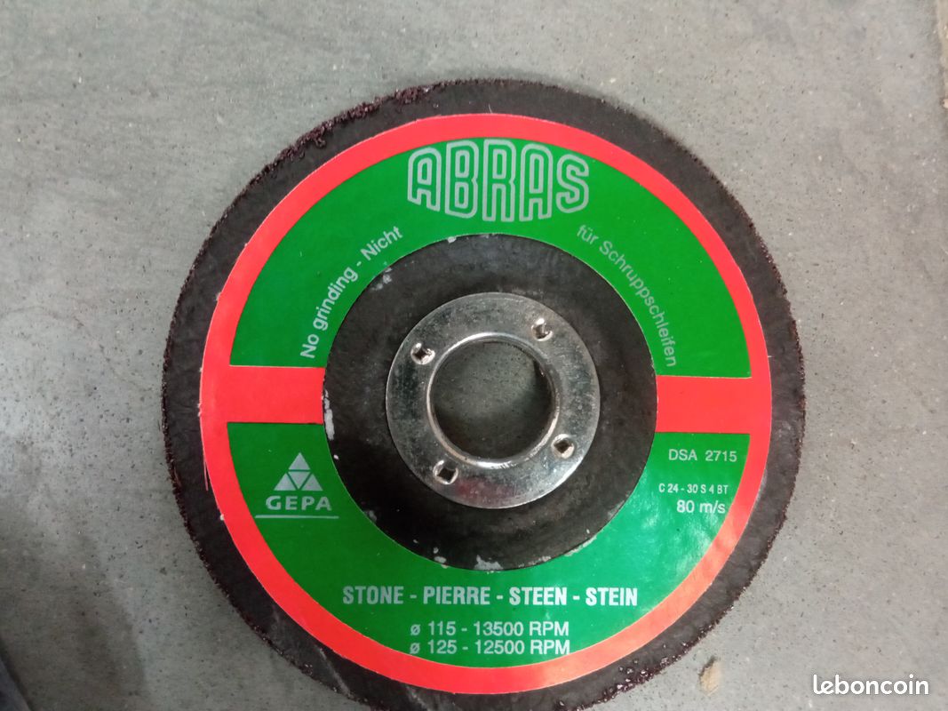 Vente disques pierre D125x3x22,23 (image 2)