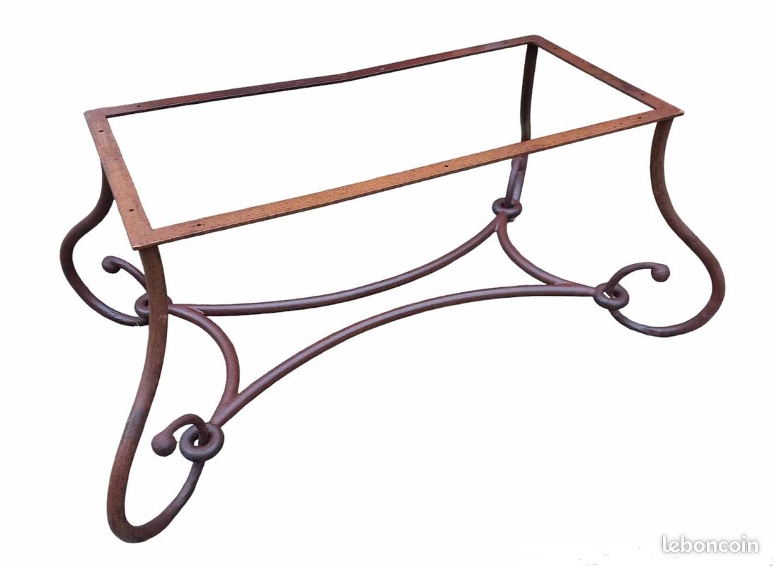 Lot de 12 tables basses fer forgé (image 1)