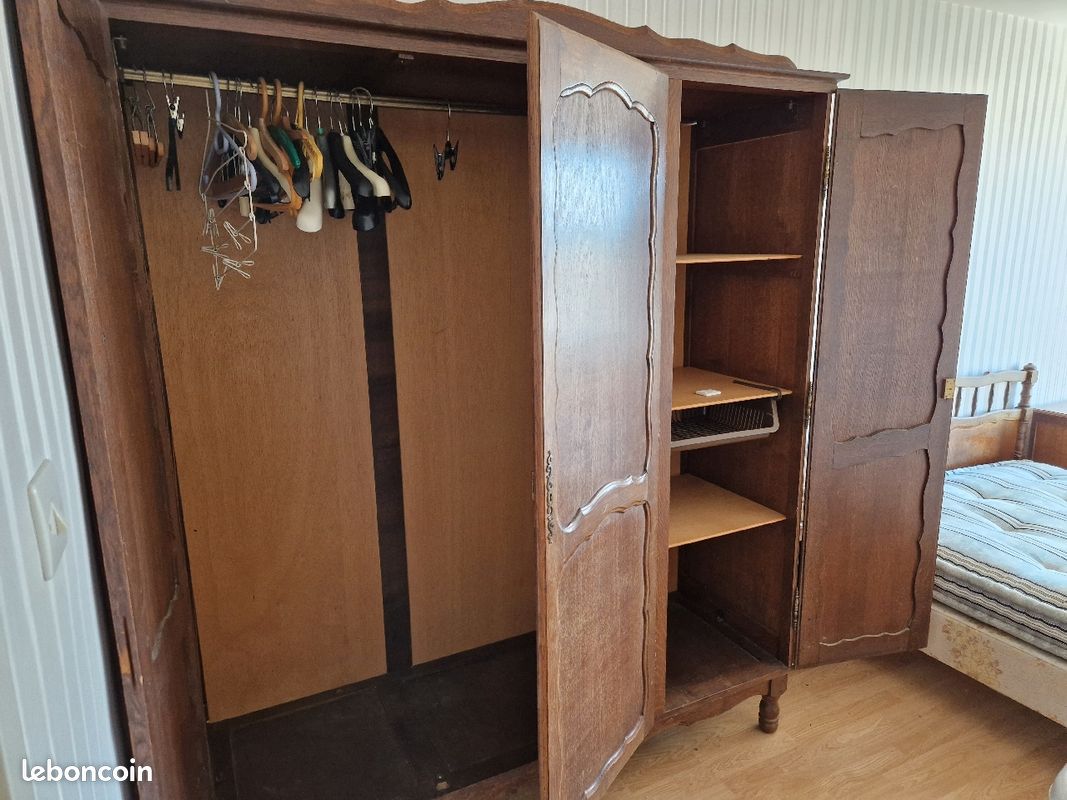 Chambre a couché complète bois massif (image 3)