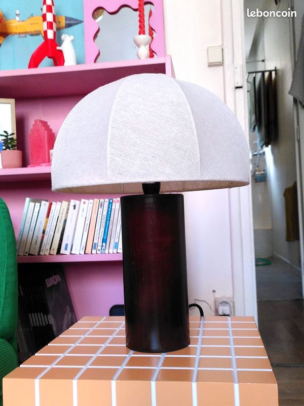 Lampe en bois Monoprix (image 1)