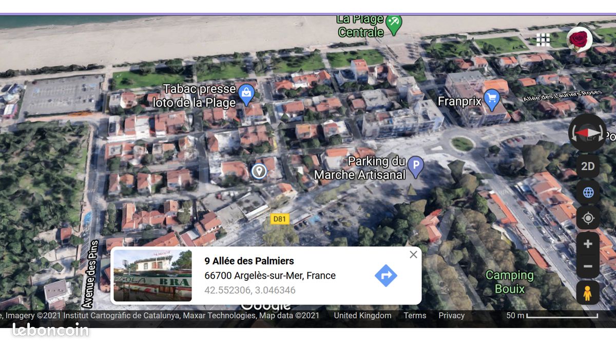 Argelès Gite Villa 4 ou 5 chambres Plage 80 mètres (jusqu'à 21 ou 25 couchages) Villa des Palmiers (image 12)