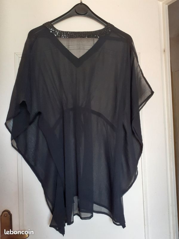 Haut noir voile taille 42 44 (image 3)
