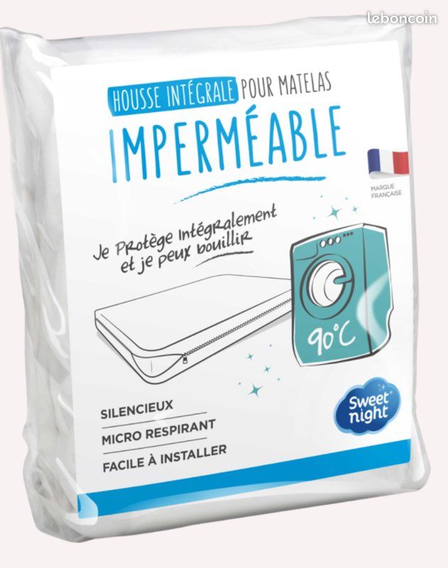Alèse protège matelas imperméable 140 par 190 (image 1)