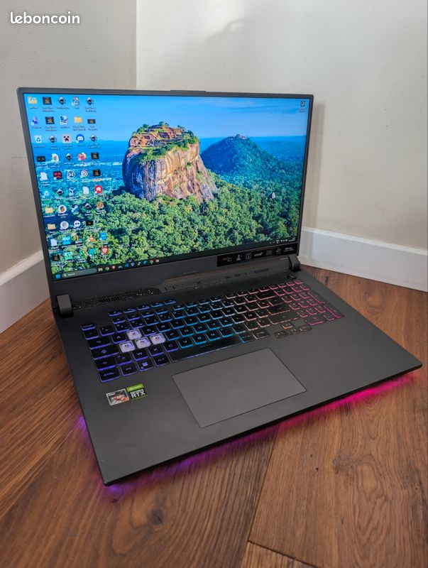 PC Portable Gaming ASUS ROG Strix G713RM - Ryzen 7 6800H, RTX 3060, 16Go RAM, SSD 512+128Go, 144Hz (image 2)