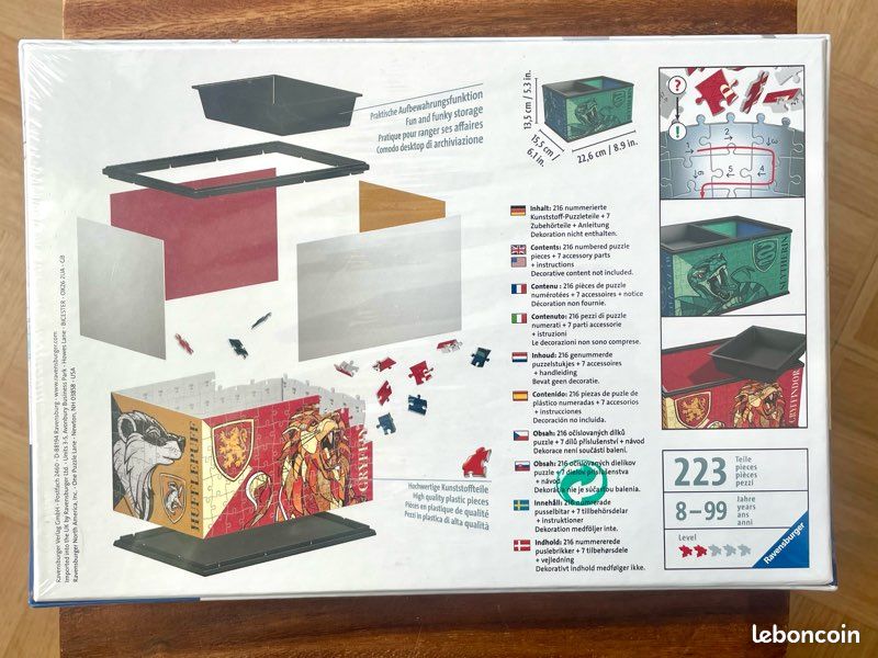 Neuf sous blister: boîte de rangement Puzzle 3D Harry Potter (image 2)