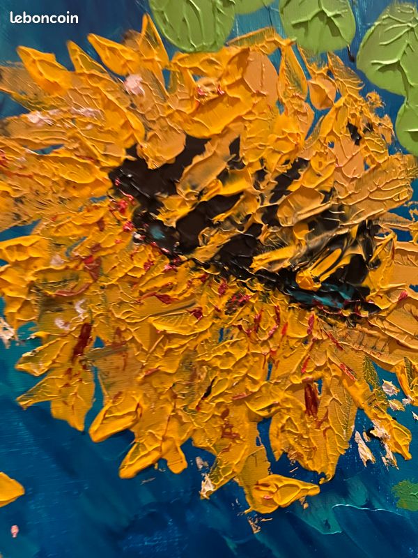 Tableau acrylique farandole de tournesols (image 4)