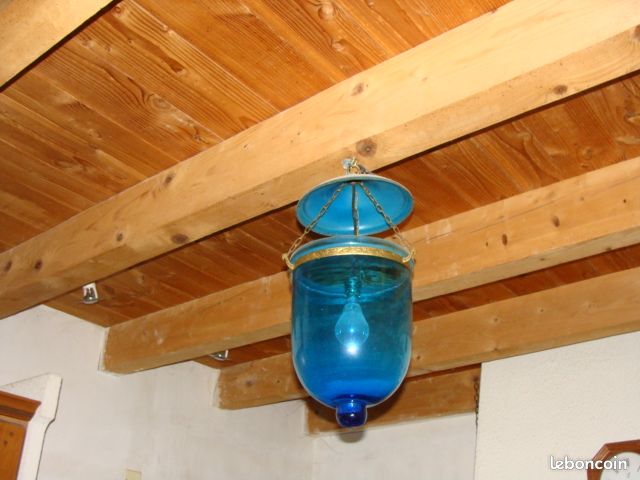 Lampe bleue luminaire photophore de l'Inde (image 1)