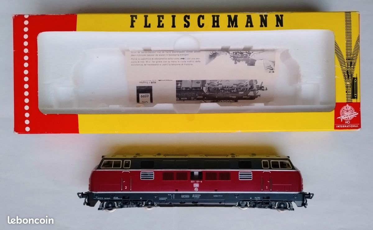 Locomotive Diesel Hydraulique Fleischmann 4225 - Époque III - DB - Analogique