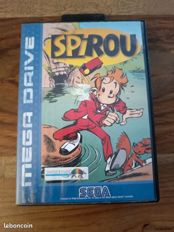 Boîte + Notice Pour Sega Mega Drive – Spirou – Pas De Jeu (Pour Collection)