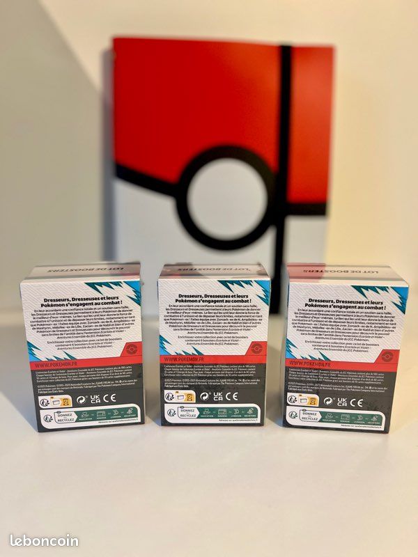Lot de 3 bundles ev9 ev09 aventures ensemble cartes Pokémon (image 2)
