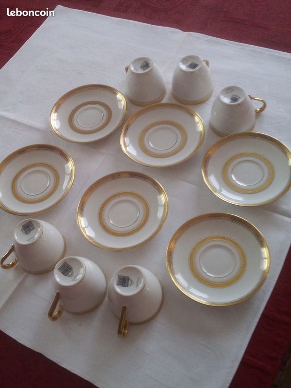 Lot de Tasses sous tasses Haviland porcelaine de Limoges (image 4)