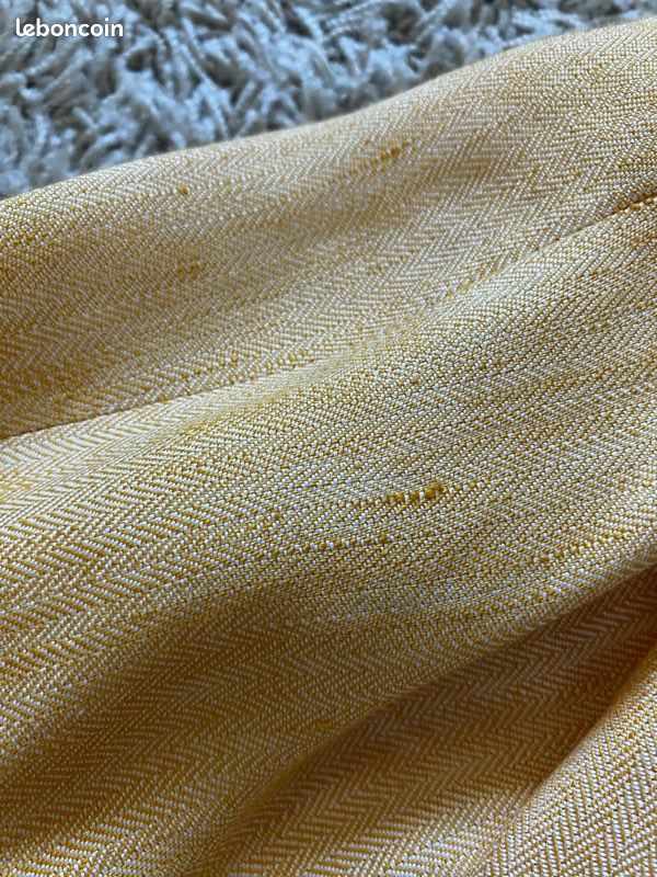 Veste Curling en lin jaune taille 42 (image 12)