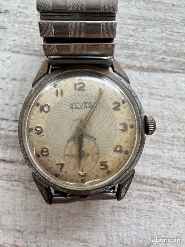 Montre Ancienne à Réviser - Homme - Occasion - Modèle Vintage (Réf 93-30)