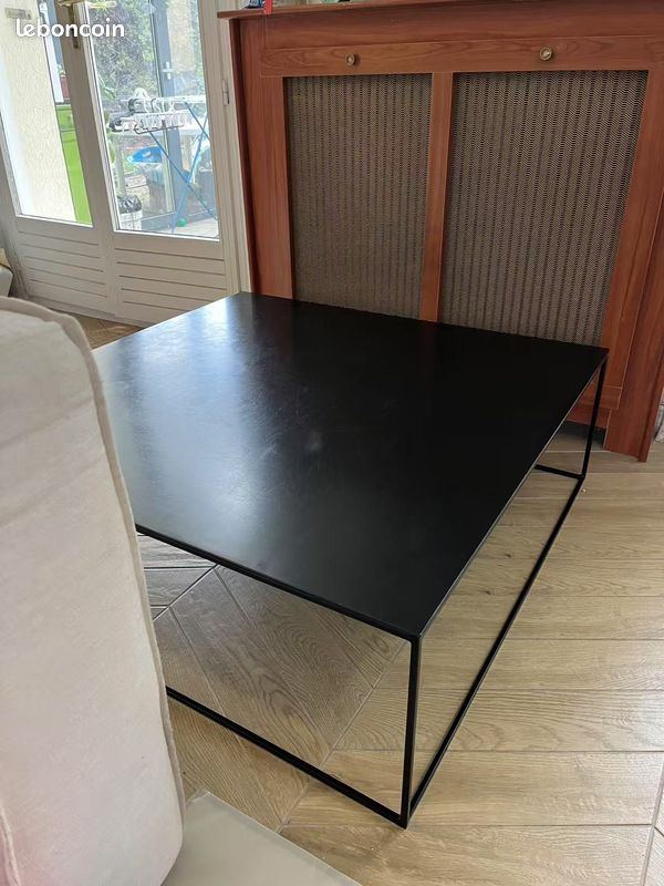 AMPM Table basse métal acier carrée, Romy (image 3)