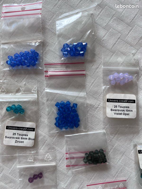Perles toupies swarowski 6mm (image 1)