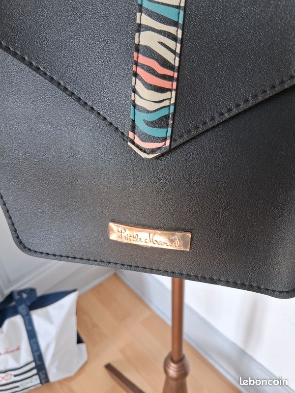 Lot 2 sacs Little Marcel - Sac voyage & Sac bandoulière noir (image 3)