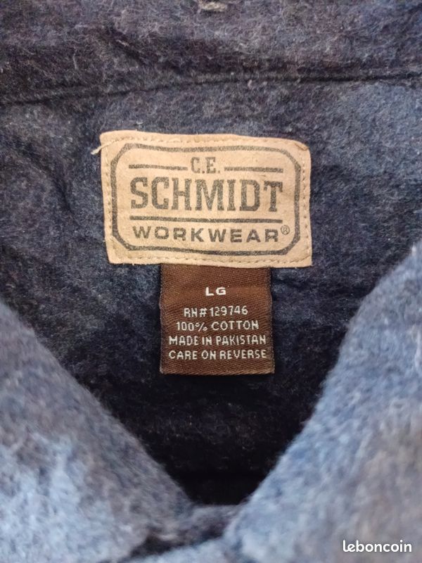 Chemise Vintage chamois Schmidt workwear, taille L (image 6)