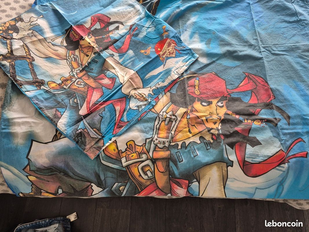 Lot parures housse couette 1 personne (image 1)