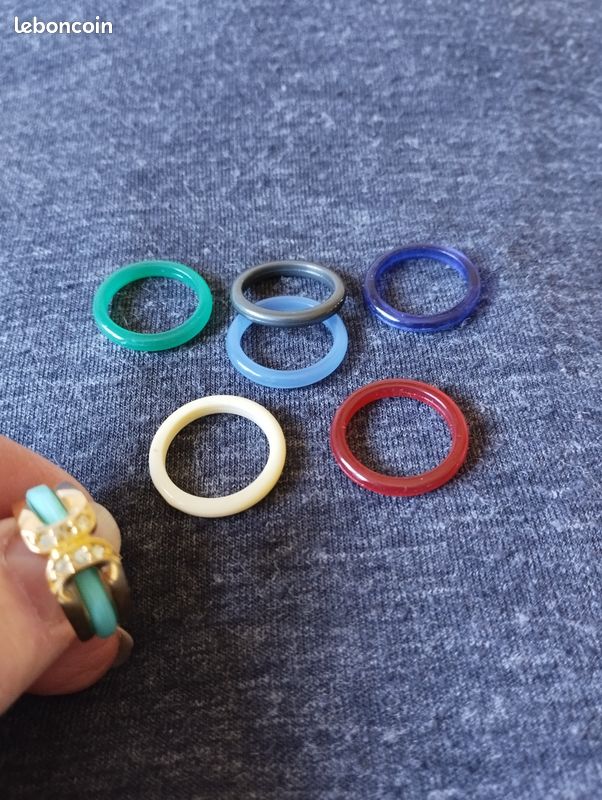 Bague avec anneau changeable 17,3 mm neuve (image 3)