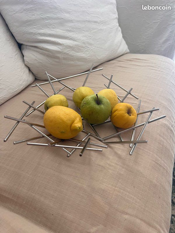 Alessi Blow Up FC02 - Coupe à Fruits Design En Acier Inoxydable Poli Argenté, Création Fratelli Campana