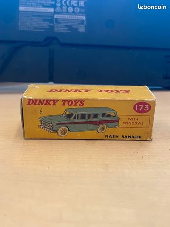 Dinky Toys 173 Nash Rambler Rose Et Bleu - Miniature Voiture 1:43 Boîte D'origine