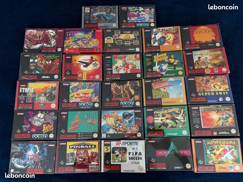 Lot 6 jeux Super Nintendo SNES - Jeux vidéo