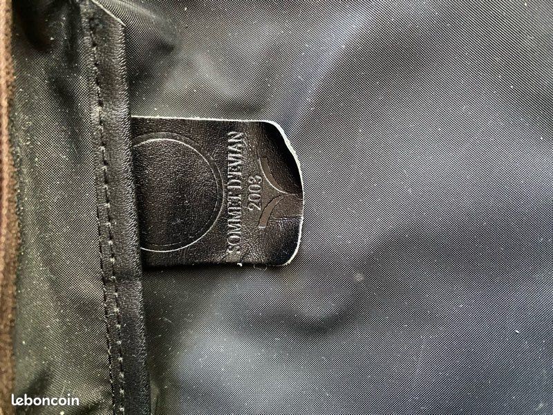 Sac porte documents Longchamp kaki en toile (image 6)