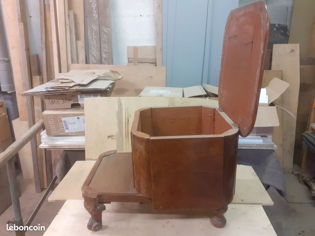 Coffre ancien cache pot (image 3)
