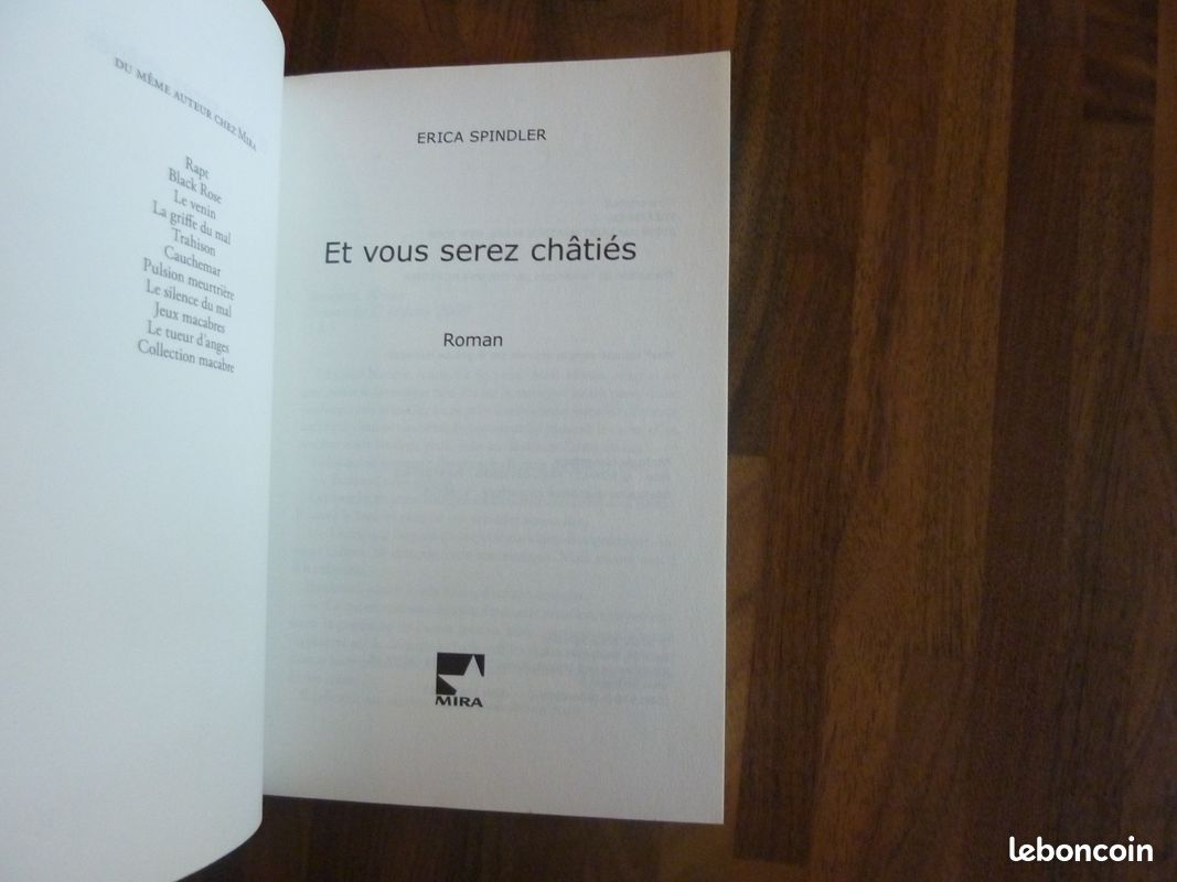 Et vous serez châtiés Erica Spindler TBétat (image 4)