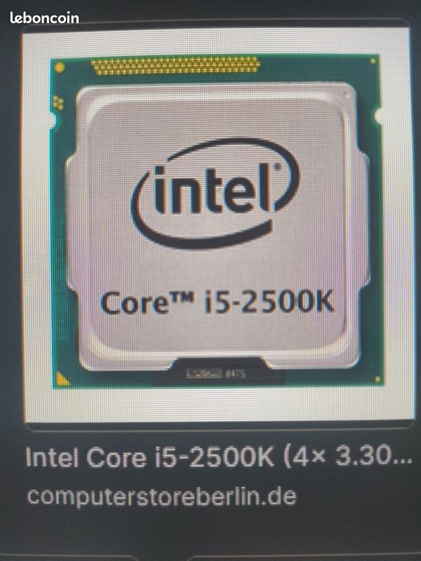 Processeur Intel Core i5 2500K (3.3 GHz) + Clé USB 8 Go - Processeur