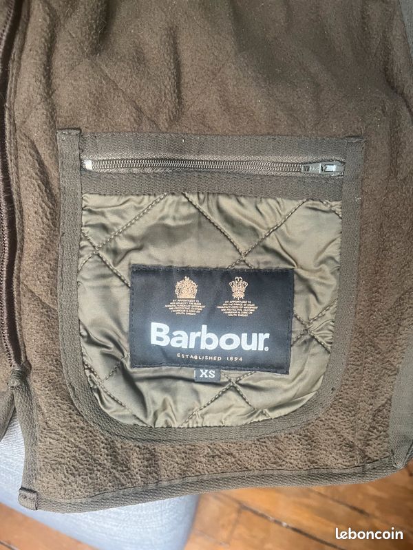 Doublure Barbour olive – Taille XS (image 3)