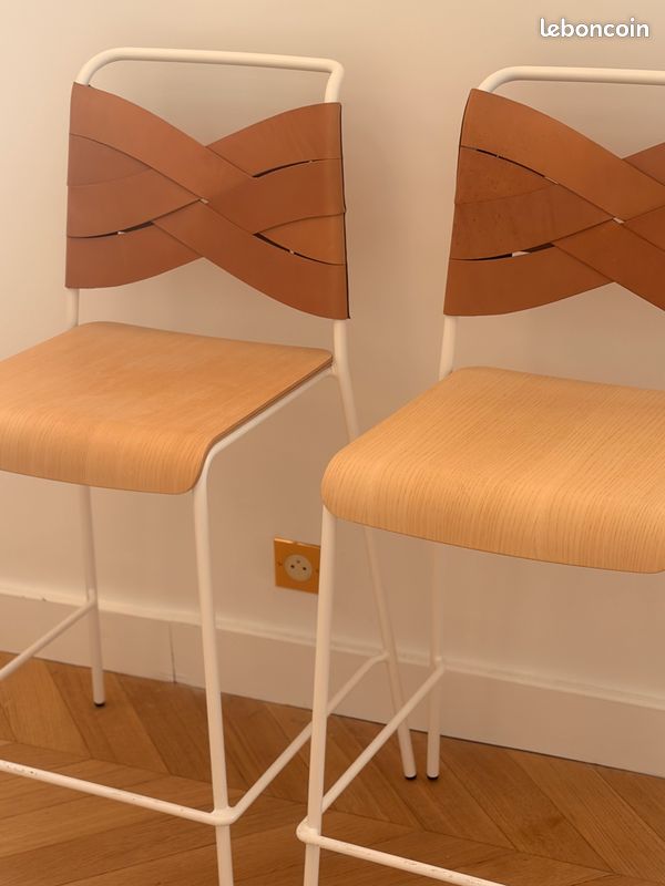 Lot de 2 tabourets scandinaves (image 7)