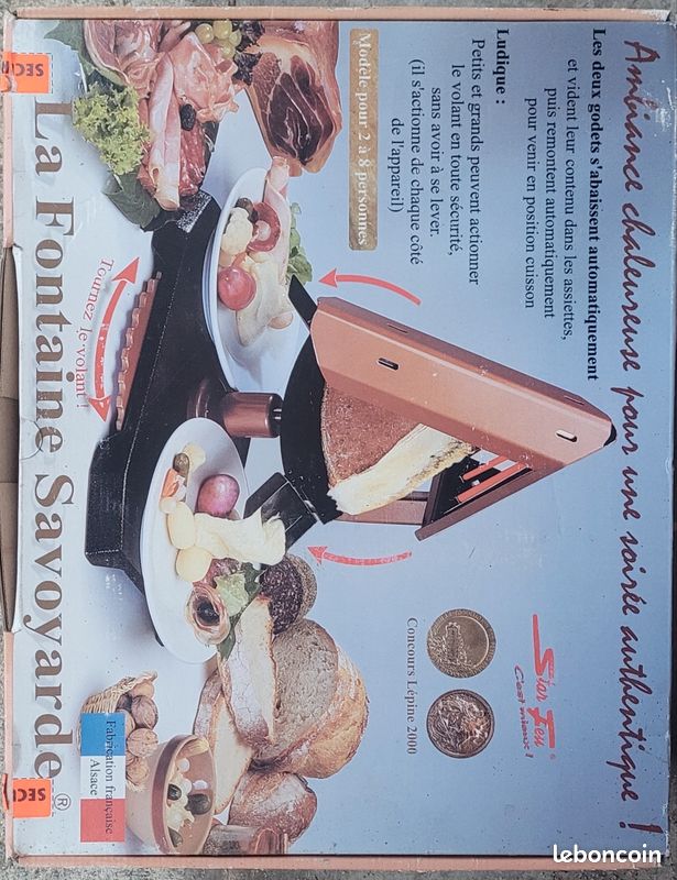 Appareil à raclette traditionnelle (image 1)