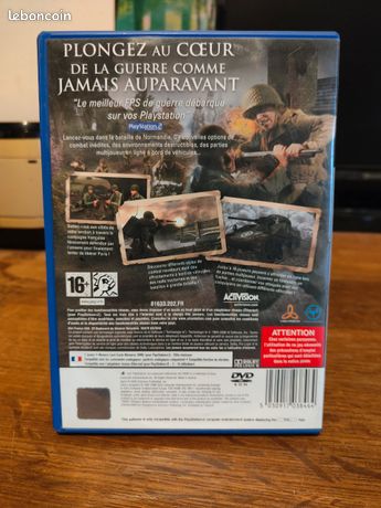 Call of Duty 3 En Marche vers Paris complet sur Playstation 2 - PS2 FR TTBE