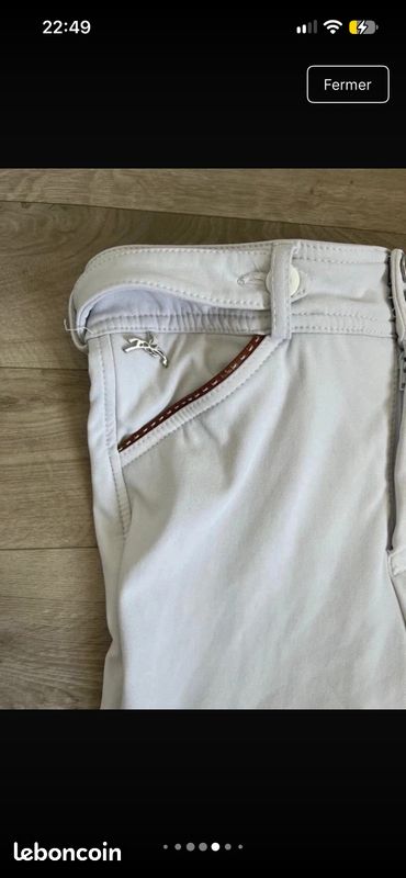 Pantalon blanc pénélope (image 4)