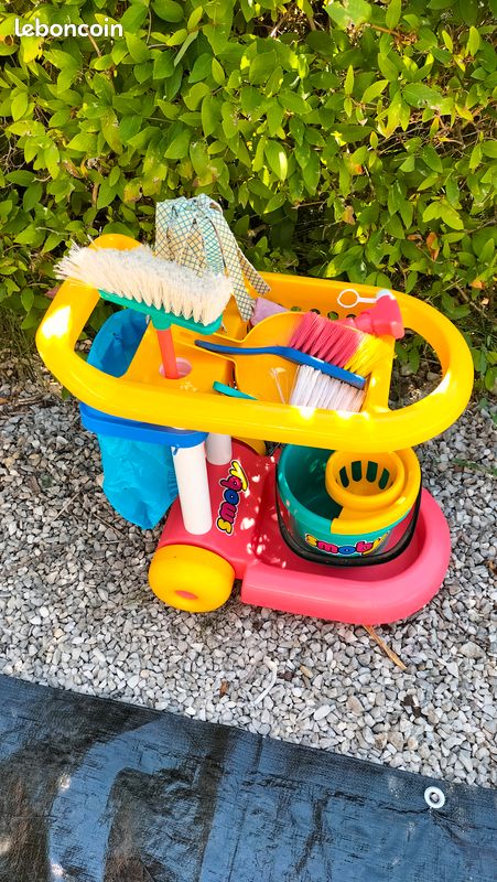 ColorBaby - 43948 - Mon Home Chariot De Nettoyage Pour Enfants - Jeu Éducatif Et Ludique