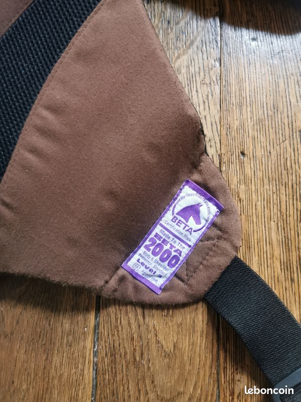 Protège-dos Enfant équitation Eclipse Beta 2000 – Niveau 3, Bleu, Taille L